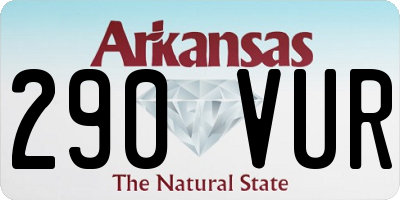 AR license plate 290VUR