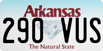 AR license plate 290VUS