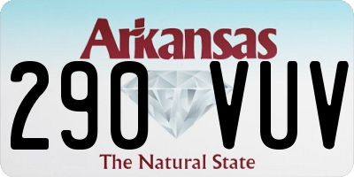 AR license plate 290VUV