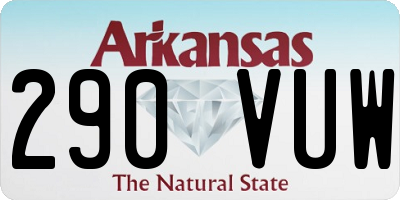 AR license plate 290VUW