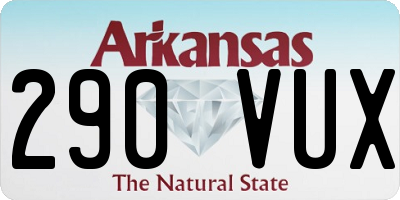 AR license plate 290VUX