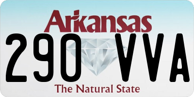 AR license plate 290VVA
