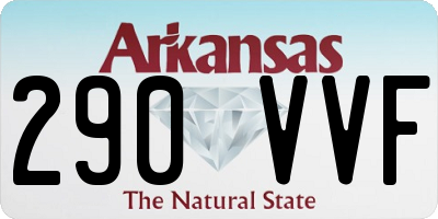 AR license plate 290VVF