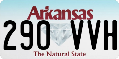 AR license plate 290VVH