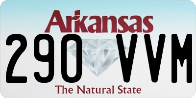 AR license plate 290VVM