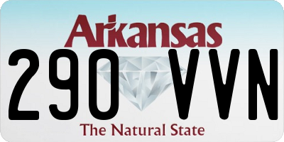 AR license plate 290VVN
