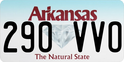 AR license plate 290VVO