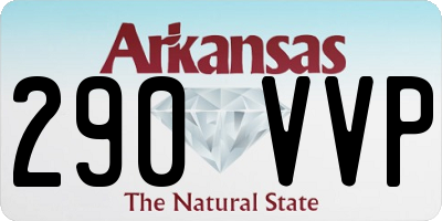 AR license plate 290VVP
