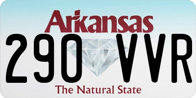 AR license plate 290VVR