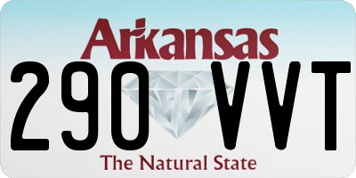 AR license plate 290VVT