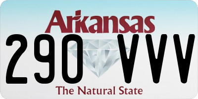 AR license plate 290VVV