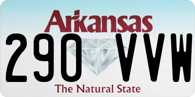 AR license plate 290VVW