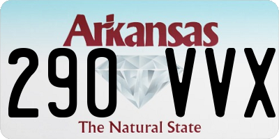 AR license plate 290VVX