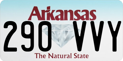 AR license plate 290VVY