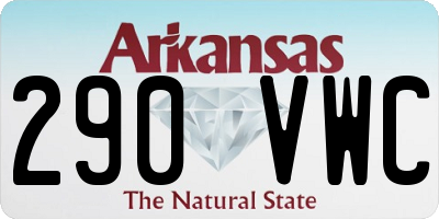AR license plate 290VWC