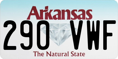 AR license plate 290VWF