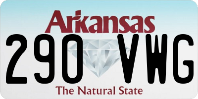 AR license plate 290VWG