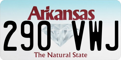 AR license plate 290VWJ