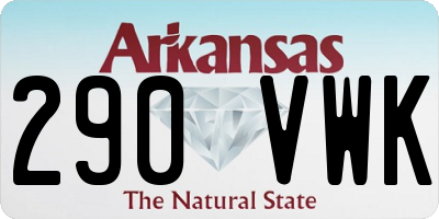 AR license plate 290VWK