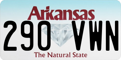 AR license plate 290VWN