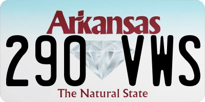 AR license plate 290VWS