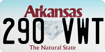 AR license plate 290VWT