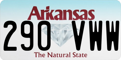AR license plate 290VWW