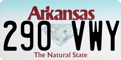 AR license plate 290VWY