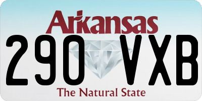 AR license plate 290VXB