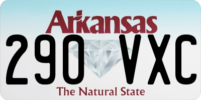 AR license plate 290VXC