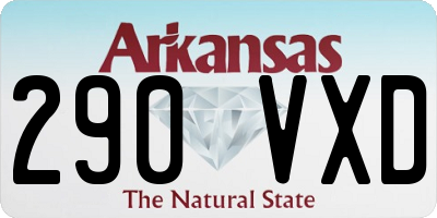 AR license plate 290VXD