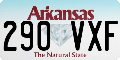AR license plate 290VXF