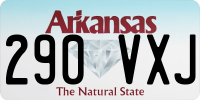 AR license plate 290VXJ