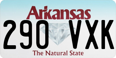 AR license plate 290VXK