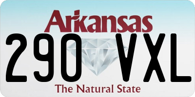 AR license plate 290VXL