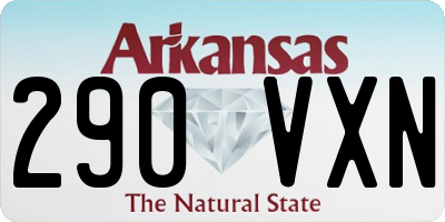 AR license plate 290VXN