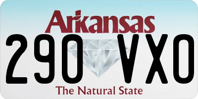 AR license plate 290VXO