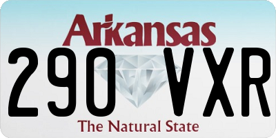 AR license plate 290VXR