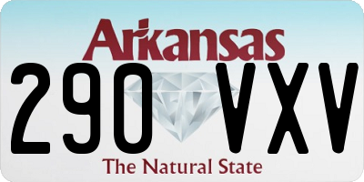 AR license plate 290VXV
