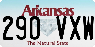 AR license plate 290VXW