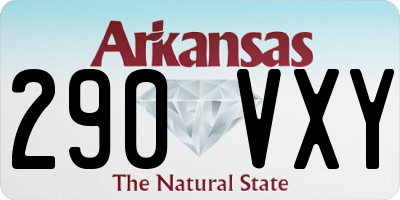 AR license plate 290VXY