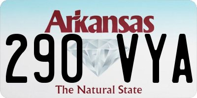 AR license plate 290VYA
