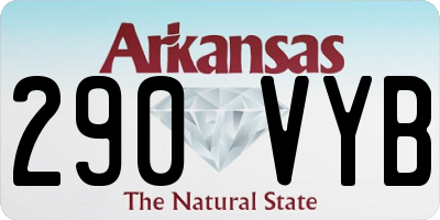 AR license plate 290VYB