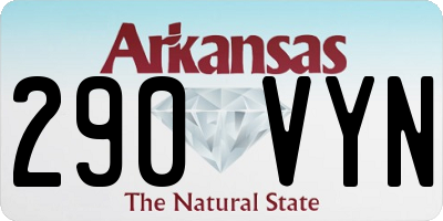 AR license plate 290VYN