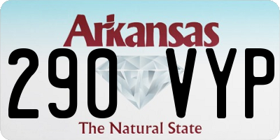 AR license plate 290VYP
