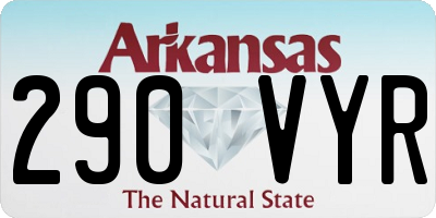 AR license plate 290VYR