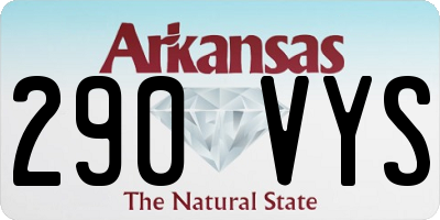AR license plate 290VYS
