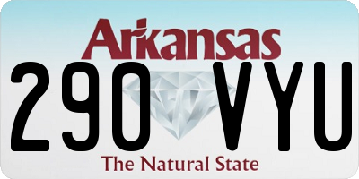 AR license plate 290VYU