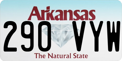 AR license plate 290VYW