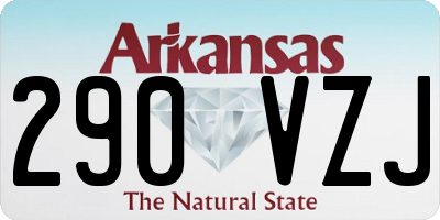 AR license plate 290VZJ